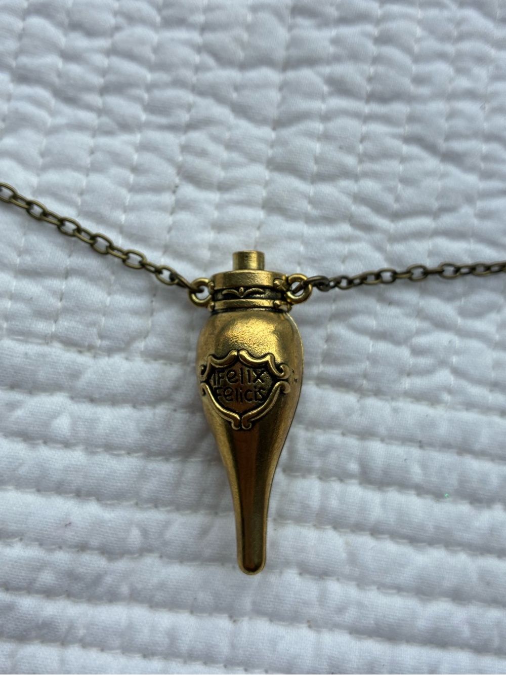 Harry Potter Felix Felicis Potion Bottle Necklace